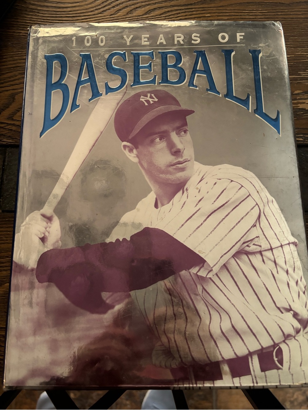 100 Years of Baseball Hardcover Book - Blue & White and The Sluggers